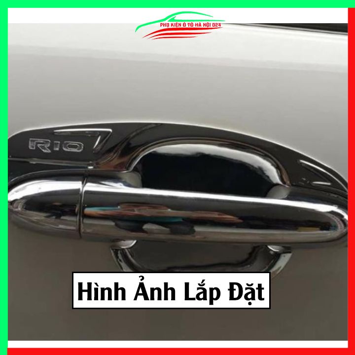 Ốp tay hõm mạ crom Kia Rio 2016-2020 sáng bóng chống trầy bảo vệ cửa xe ô tô