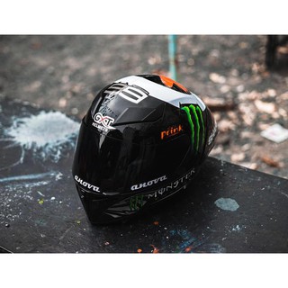 Tem decal Monster Shark dán nón