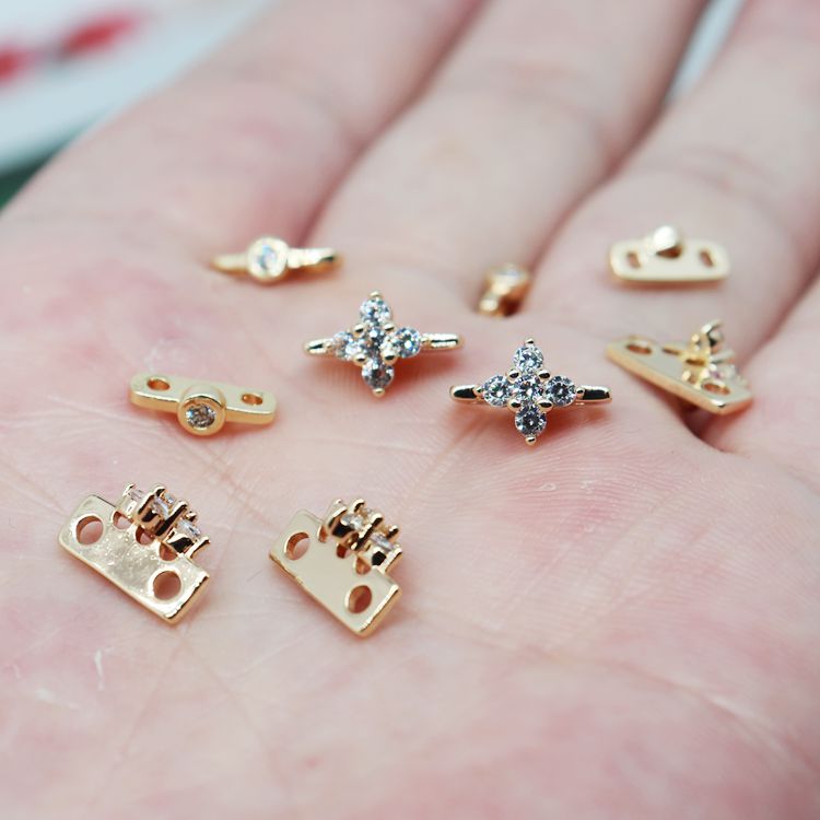 Túi Đồng 14k Đính Ngọc Trai Giả Dùng Làm Trang Sức Thủ Công