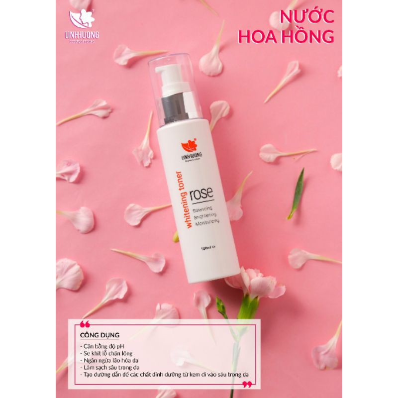 [Mua Là Có Quà] Nước Hoa Hồng Linh Hương Toner Cấp Nước Dưỡng Da Se Khít Lỗ Chân Lông