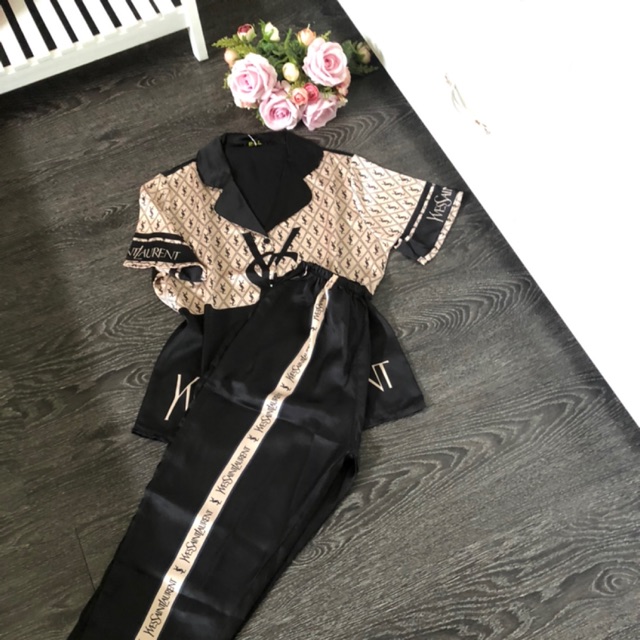 Đồ bộ pjzama lụa satin