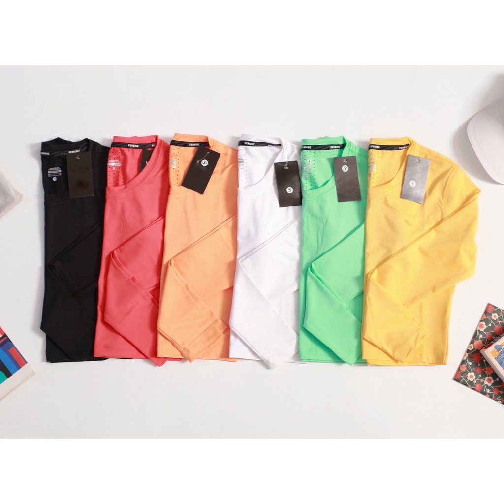 Áo Thun Croptop Nữ Dài Tay Lazer Tập Gym, Yoga CH113