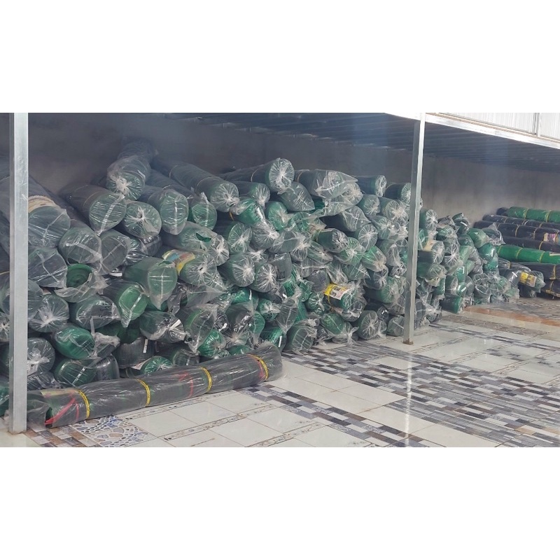 Lưới Lan che nắng Thái đen xanh -> Cao 4m,3m,2m đen xanh 70%
