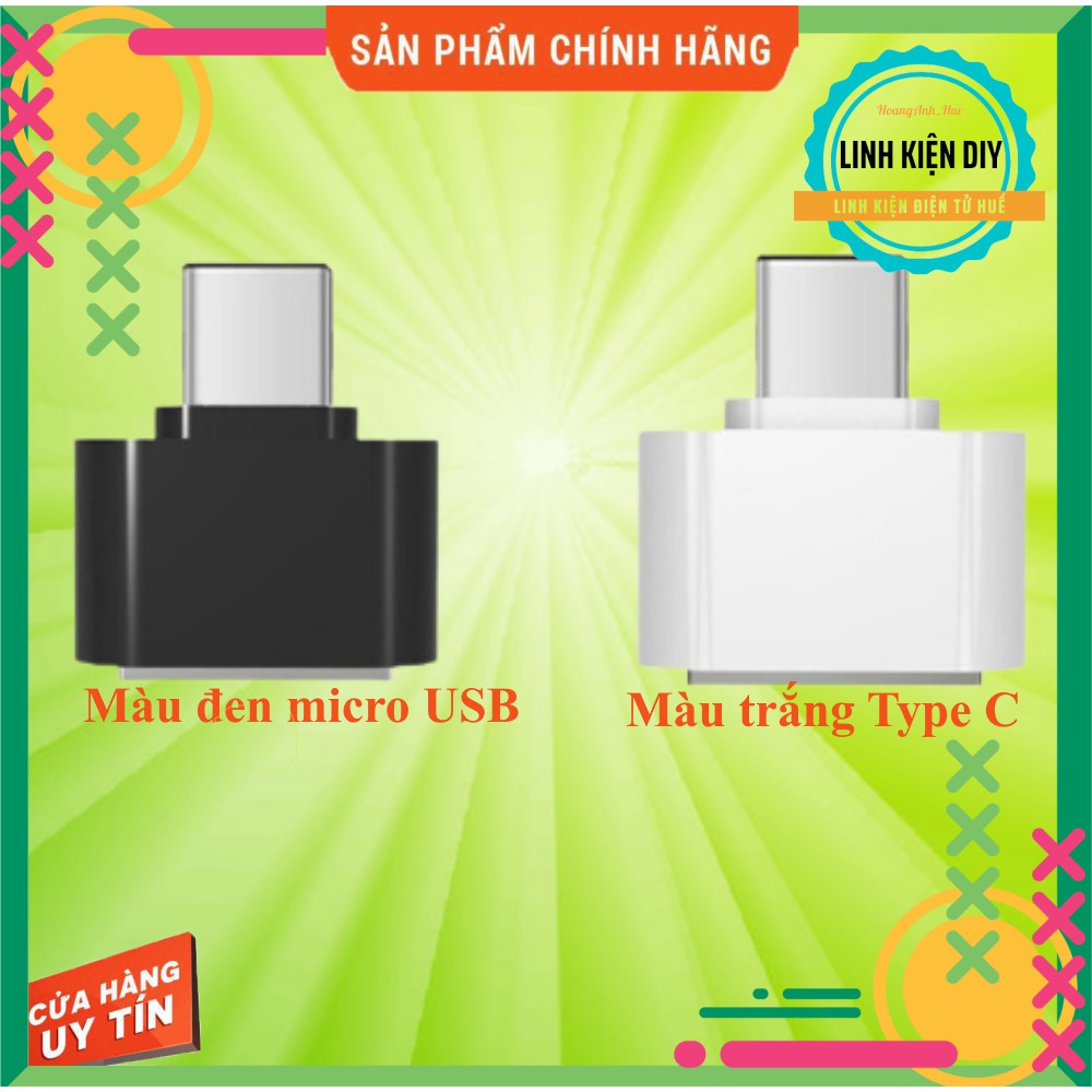 Đầu chuyển đổi USB OTG sang USB Type-C cho Samsung Huawei Android dùng Chuột Bàn phím macbook