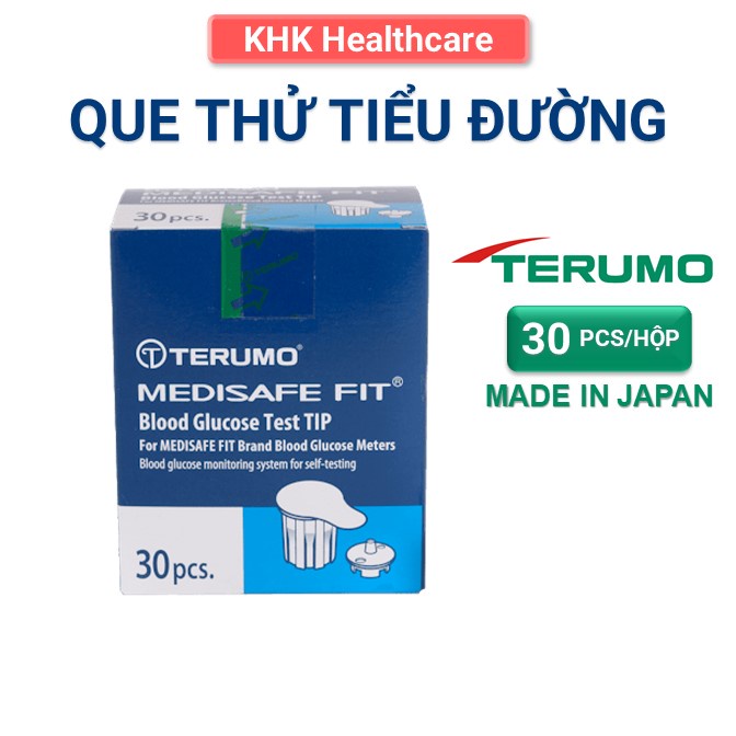 DATE T10-2022 Que thử đường huyết Terumo Medisafe hộp 30 que