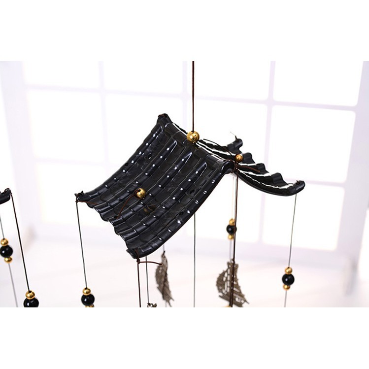 [Tổng Kho Sỉ] Chuông Gió Mái Cổ Mạ Đồng Trang Trí Decor Đẹp Phong Thủy 4/8 Quả Chuông