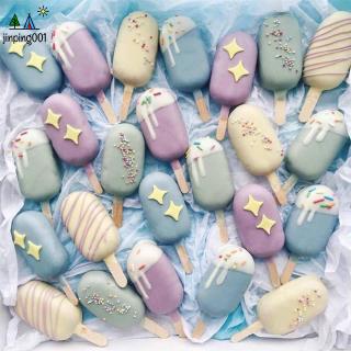 4-Hole Silicone Ice Cream Maker Mold Popsicle Lolly Mould Ice Cube Tray Pan DIY Kitchen Tool