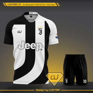Áo đá bóng đá banh CLB/Câu lạc bộ JUVETUS  mới nhất 2020 2021 2022 - Vải mè nhật cao cấp, thấm hút mồ hôi CUSTORE
