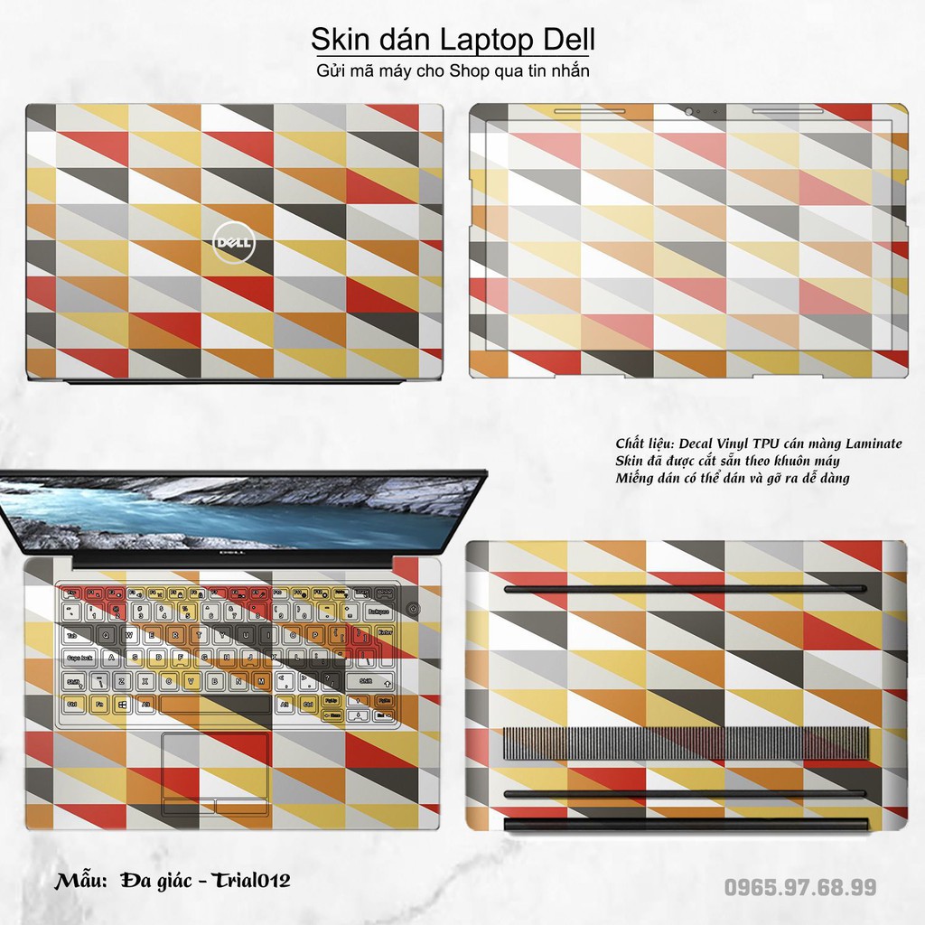 Skin dán Laptop Dell in hình Đa giác _nhiều mẫu 2 (inbox mã máy cho Shop)