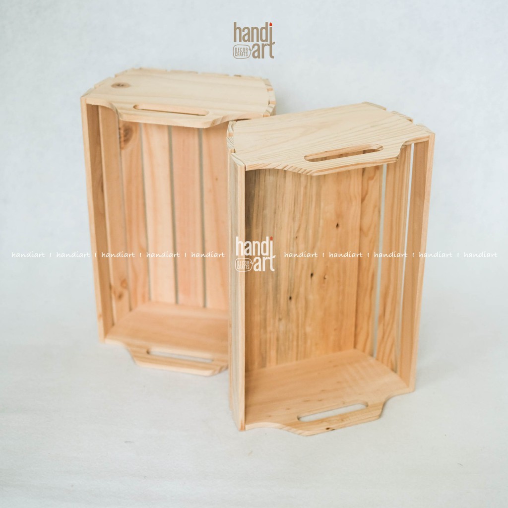 Khay gỗ pallet đựng quà/ Khay gỗ trái cây