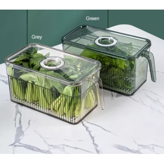Hộp Đựng Rau Củ Thức Ăn Trong Tủ Lạnh Có Tay Cầm KT :28x13x13cm (ảnh thật)