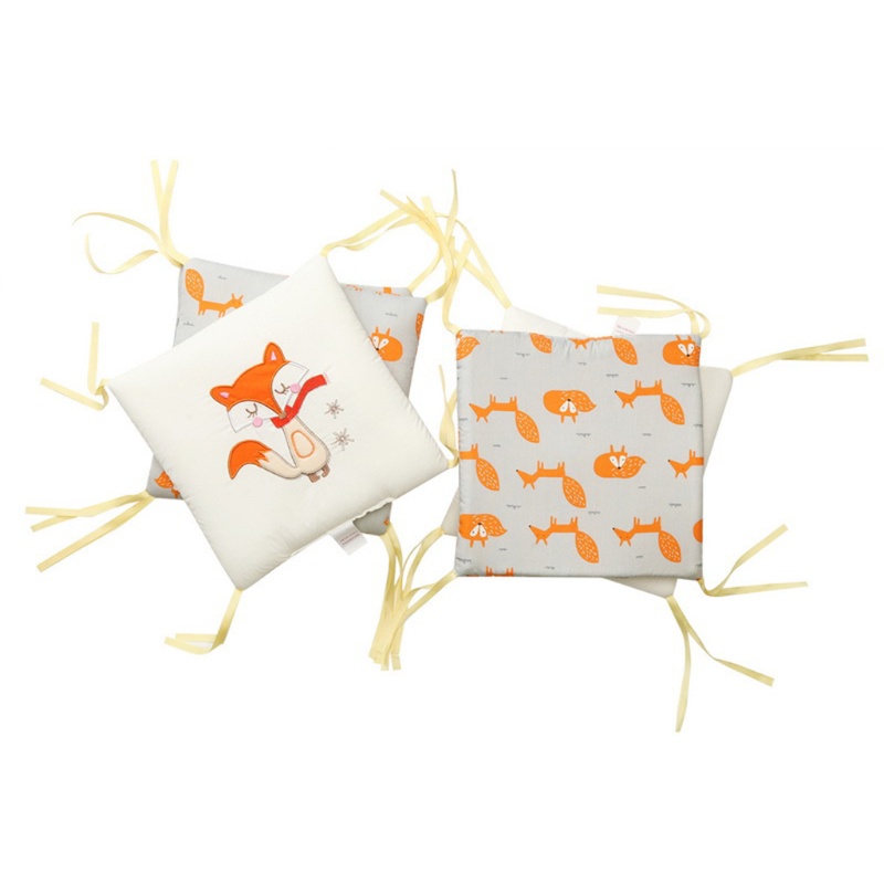 Set 6 Gối Cotton Mềm Bảo Vệ Nôi Em Bé Sơ Sinh