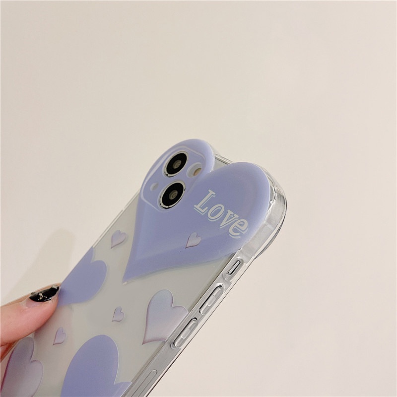 Ốp lưng iphone Ốp Điện Thoại Hình Trái Tim Cho iPhone13ProMax/11/12/X/XR/Xsmax/6/7/8Plus Dinuo case