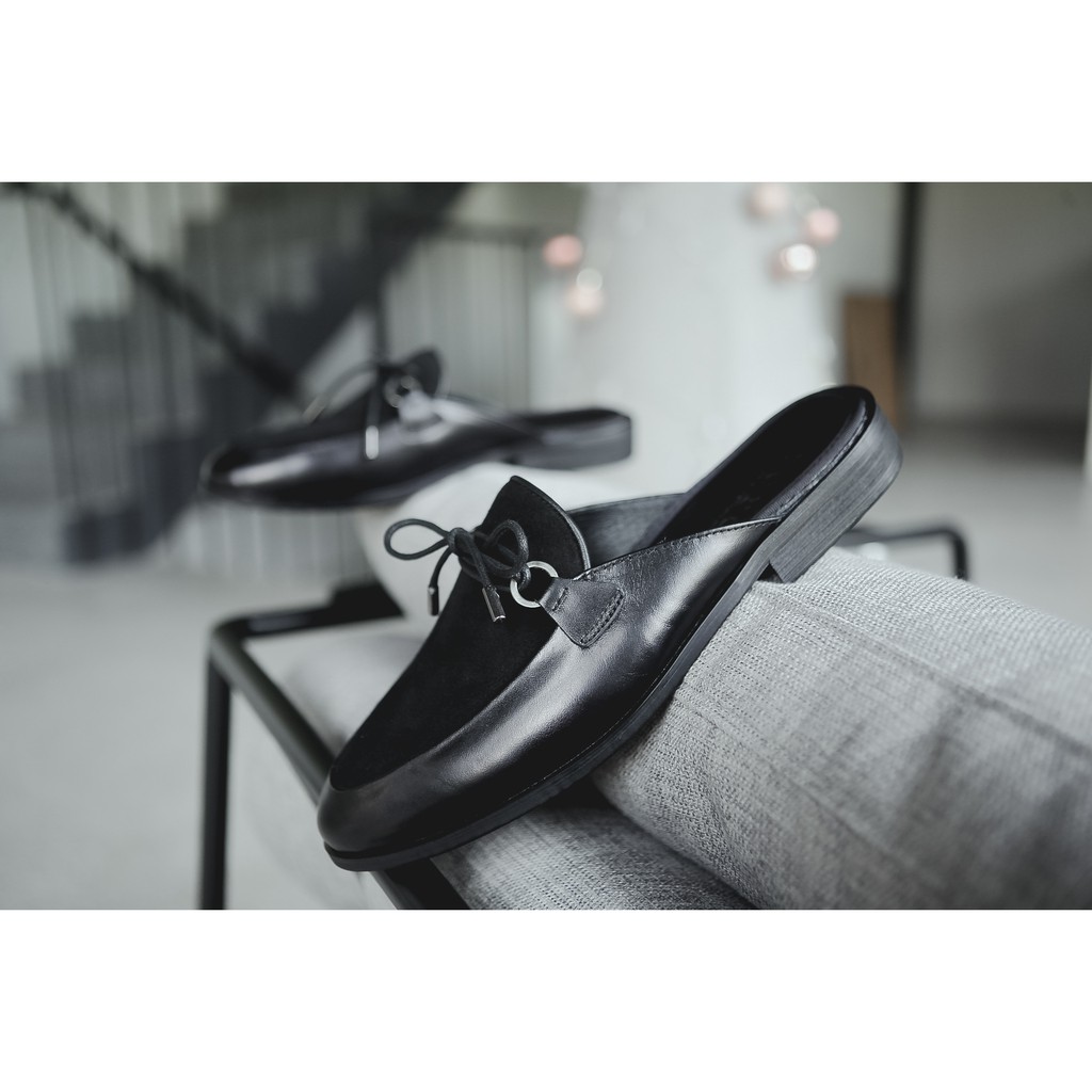 Giày sục nam hở gót da bò nguyên tấm cao cấp Toroshoes Series M649 ( nhiều màu, nhiều lựa chọn, siêu đẹp)