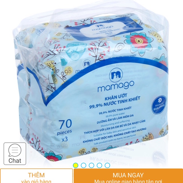 Khăn giấy ướt mamago