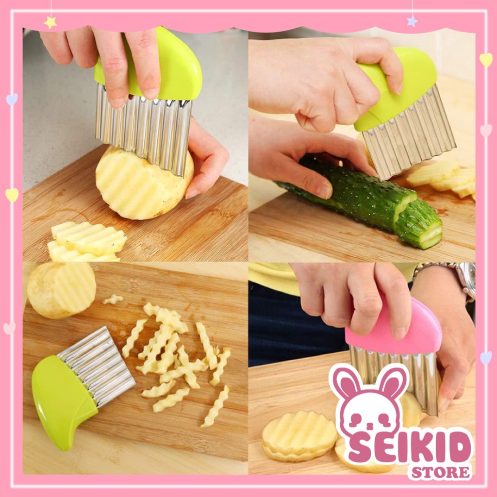 Dao lượn sóng cắt rau củ quả cho bé ăn dặm BLW Seikid Store