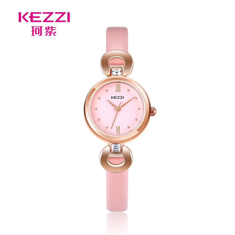 [CHÍNH HÃNG] Đồng hồ nữ Kezzi 1801 dây da nhỏ xinh