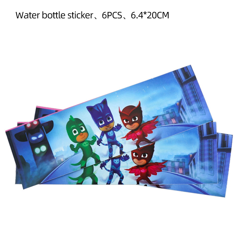 Pj Masks Bộ Phụ Kiện Trang Trí Bánh Kem Dùng Một Lần Tiện Dụng