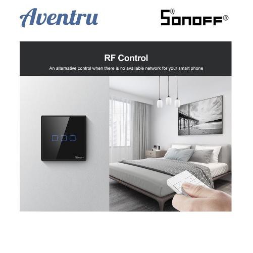 Công Tắc Cảm Ứng Thông Minh 9f Sonoff Touch Tx T2 Eu 2gang Wifi & Rf 433mhz