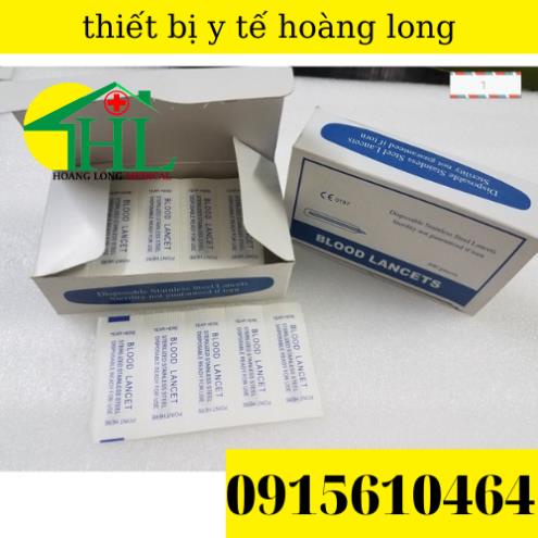 Kim Chích Máu Rạch Mụn Blood Lancet Hải Nam Hộp 200 Cái