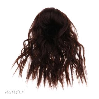 5-6inch 13-15CM Mini Doll Wigs Synthetic Mohair 1/8 BJD Doll Hair Dark Brown