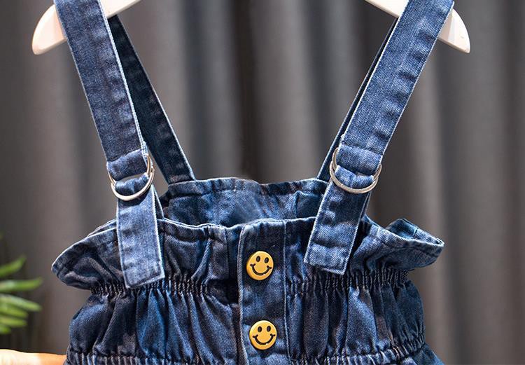 Đầm Yếm Jean Thời Trang Cho Bé Gái Từ 1-4 Tuổi