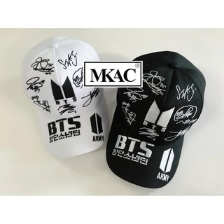 Nón Kết thời trang in logo BTS