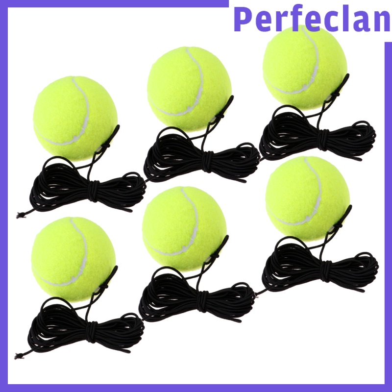 Set 6 Quả Bóng Tennis Kèm Dây Thay Thế Cho Luyện Tập