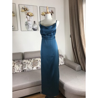 Váy ôm body hai dây dáng dài sẻ cao MSOF3