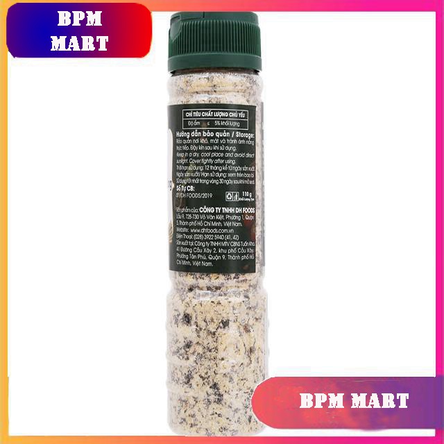 Muối rong biển mè rang Natural hũ 110g - Dh Foods