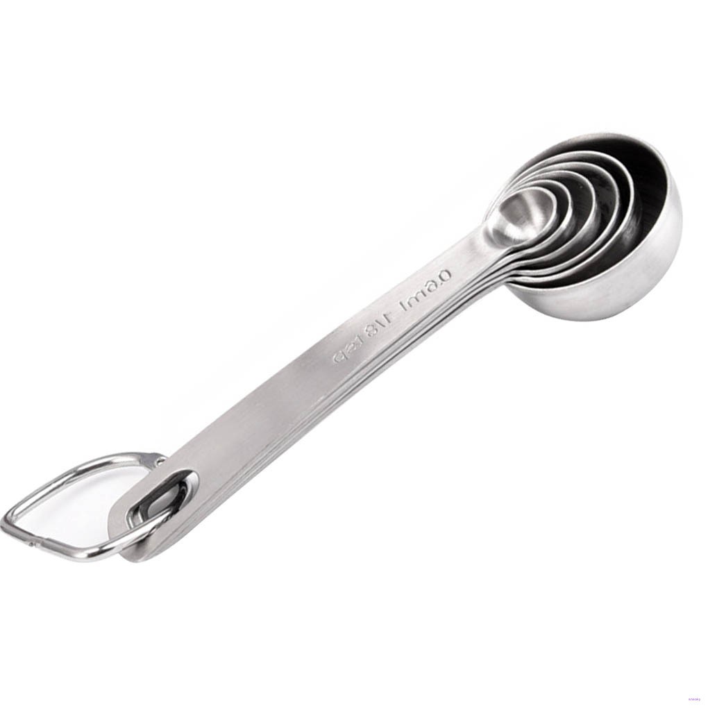 Bộ 6 Muỗng Đo Lường Bằng Thép Không Gỉ