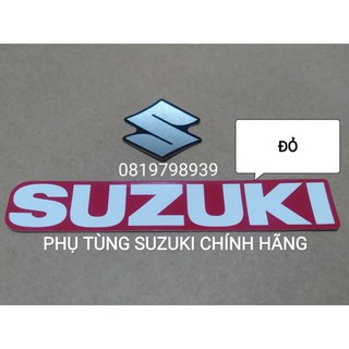 Tem dán chữ Suzuki kèm Logo S