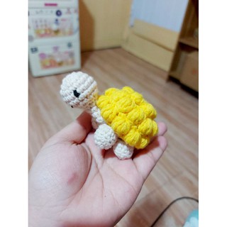 Móc khóa rùa bằng len handmade