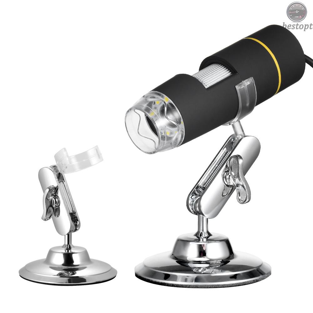 B&O 1000X Magnification USB Digital Microscope with OTG Function Endoscope 8-LED Light Magnifying Glass Magnifier with Stand