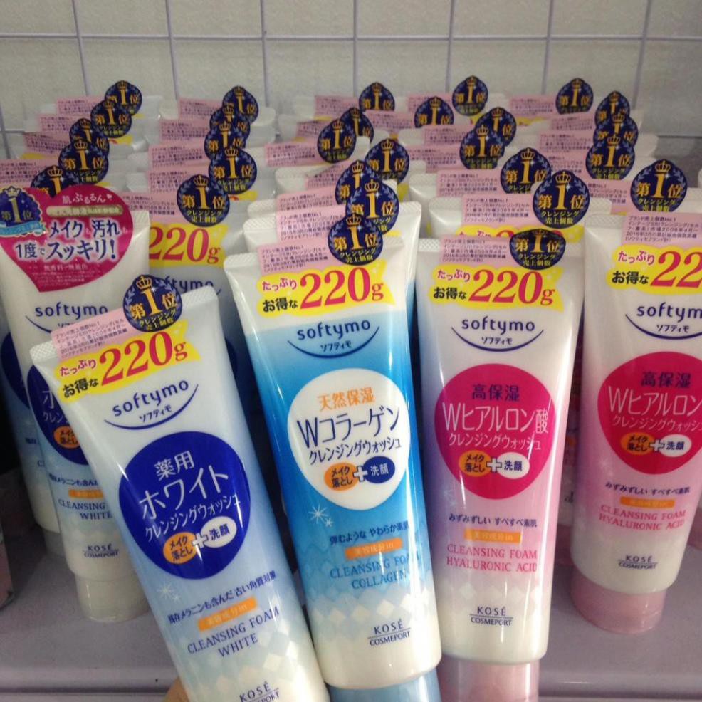 [NỘI ĐỊA NHẬT] Sữa rửa mặt Kose Softymo Nhật Bản 220g
