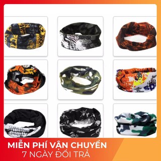 Khăn đa năng - Khăn phượt đa năng cao cấp🔥Hàng Sẵn- Ship Nhanh 4h🔥 Cực mát, cực đàn hồi cả Nam và Nữ, không xù lông