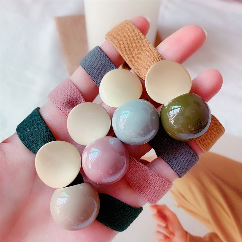 Dây Buộc Tóc Co Giãn Màu Sắc Ngọt Ngào Cho Nữ