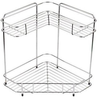 Kệ góc 2 tầng nhà bếp bằng inox (dáng thấp) Hàng Nhập Khẩu Từ Nhật