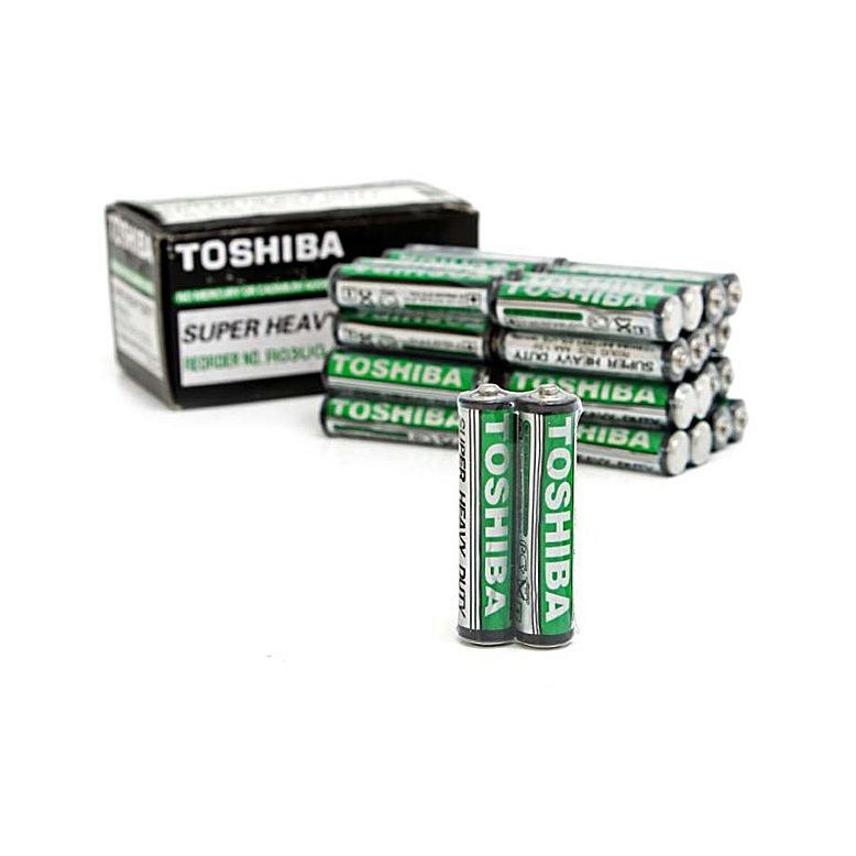 Pin tiểu AAA Toshiba 4 viên 1.5v chính hãng (pin số 7, pin tiểu nhỏ) - Toshiba Super Heavy Duty R03UG