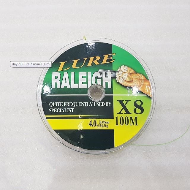 Dây dù câu cá lure Raleigh X8
