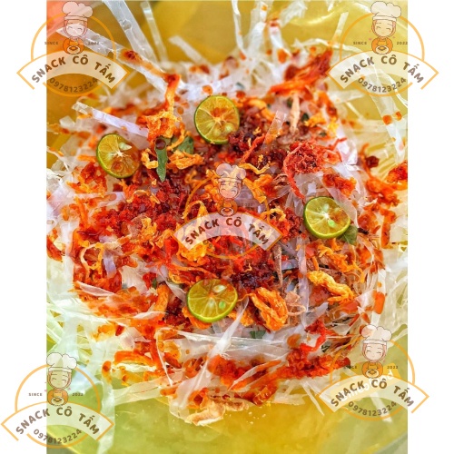 Bánh tráng trộn siêu topping nước sôt bò cay kèm quất,găng tay-Bánh tráng trộn đặc biệt,tự trộn ăn là ghiền/Snack Cô Tấm