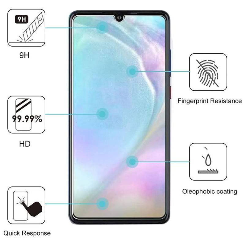 Set 3 kính cường lực bảo vệ màn hình điện thoại Huawei P20 Lite Pro P30 P40 P10 Plus Mate 10 Pro 20 Lite
