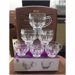 Bộ cốc thủy tinh 6 chiếc. Hàng cao cấp, dày dặn. Sang trọng vừa để dùng, vừa để làm quà tặng