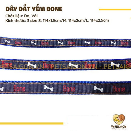 DÂY DẮT YẾM BONE CHO  THÚ CƯNG