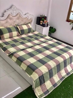 Set Chăn Trần Ga Gối Đũi(chat chọn mẫu)