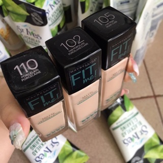 Kem nền Maybeline fit me matte có sẳn  tone 102,105,110