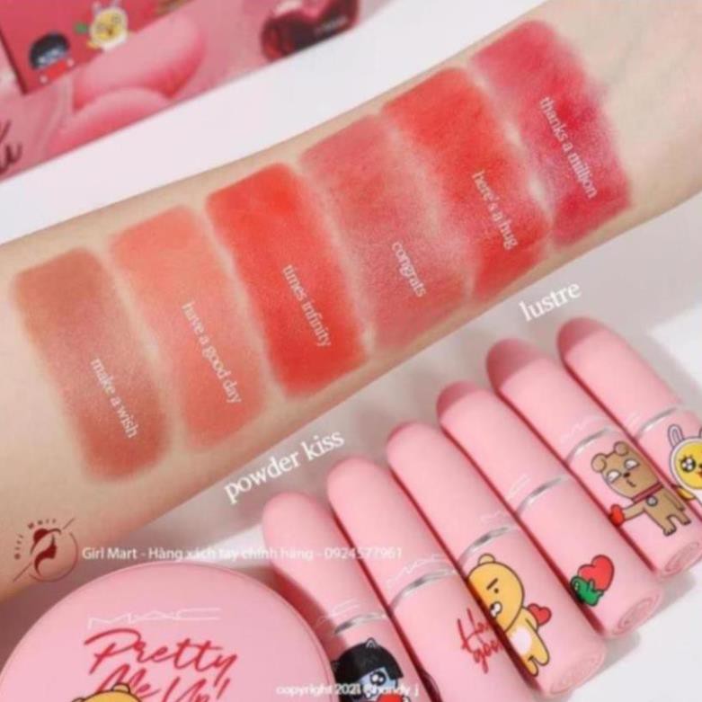 Son Mac Kakao Frends phiên bản limited mới nhất 2021 vỏ hồng emotion xinh động độc đáo