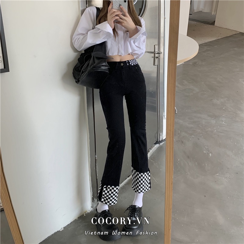 Quần jean lưng cao thời trang quyến rũ dành cho nữ