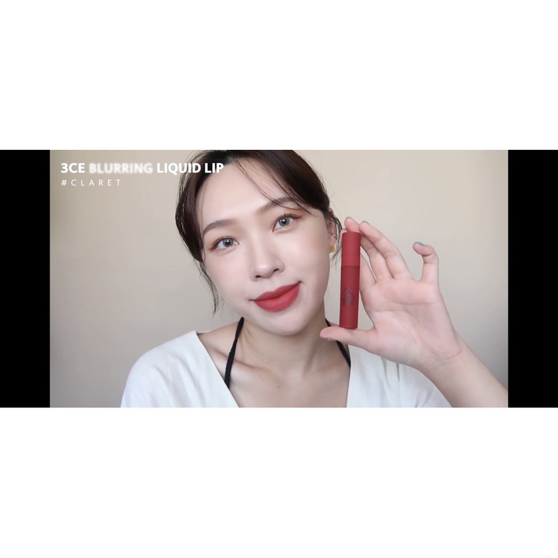 (Mẫu mới 8/2020)SON KEM 3CE MẪU MỚI BLURRING LIQUID LIP