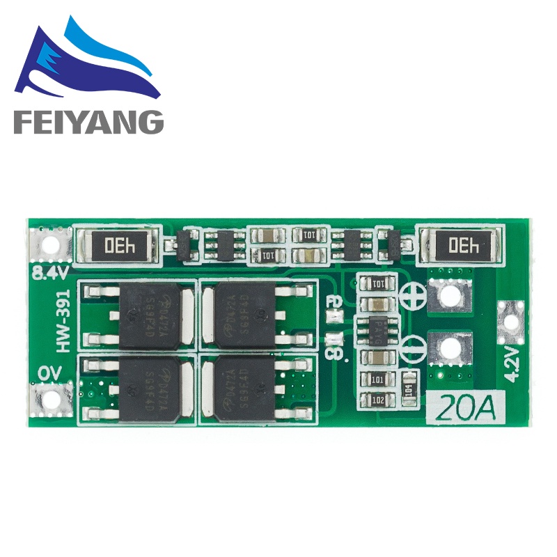 Bảng mạch bảo vệ pin Lithium 2S 20A 7.4V 8.4V 18650